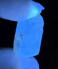 Alternative view of Selenite Rhombohedron | Willow Creek, Nanton, Alberta, Canada | Na2SeO3 | Phosphorescent Selenite Specimen
