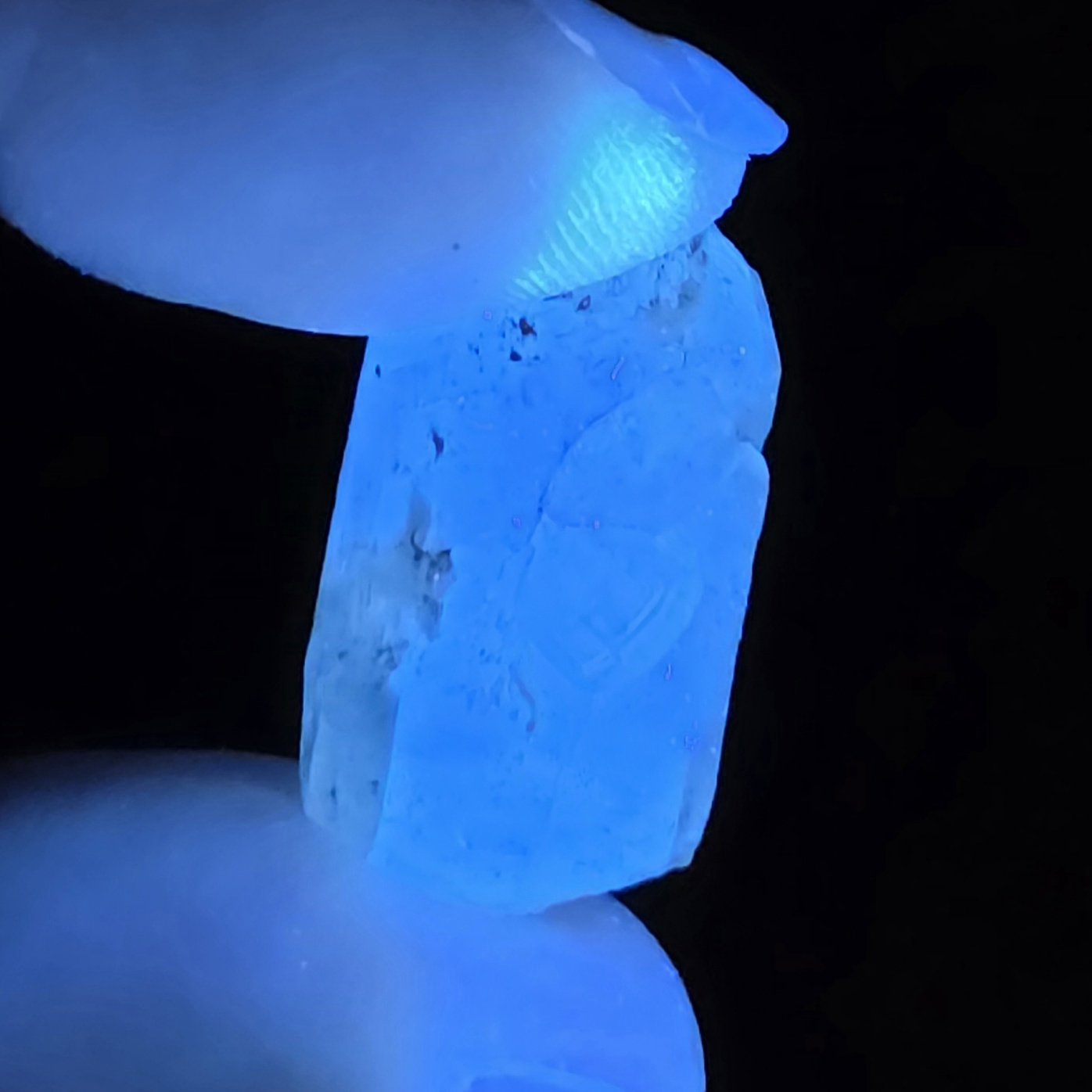 Selenite Rhombohedron | Willow Creek, Nanton, Alberta, Canada | Na2SeO3 | Phosphorescent Selenite Specimen - Image 2