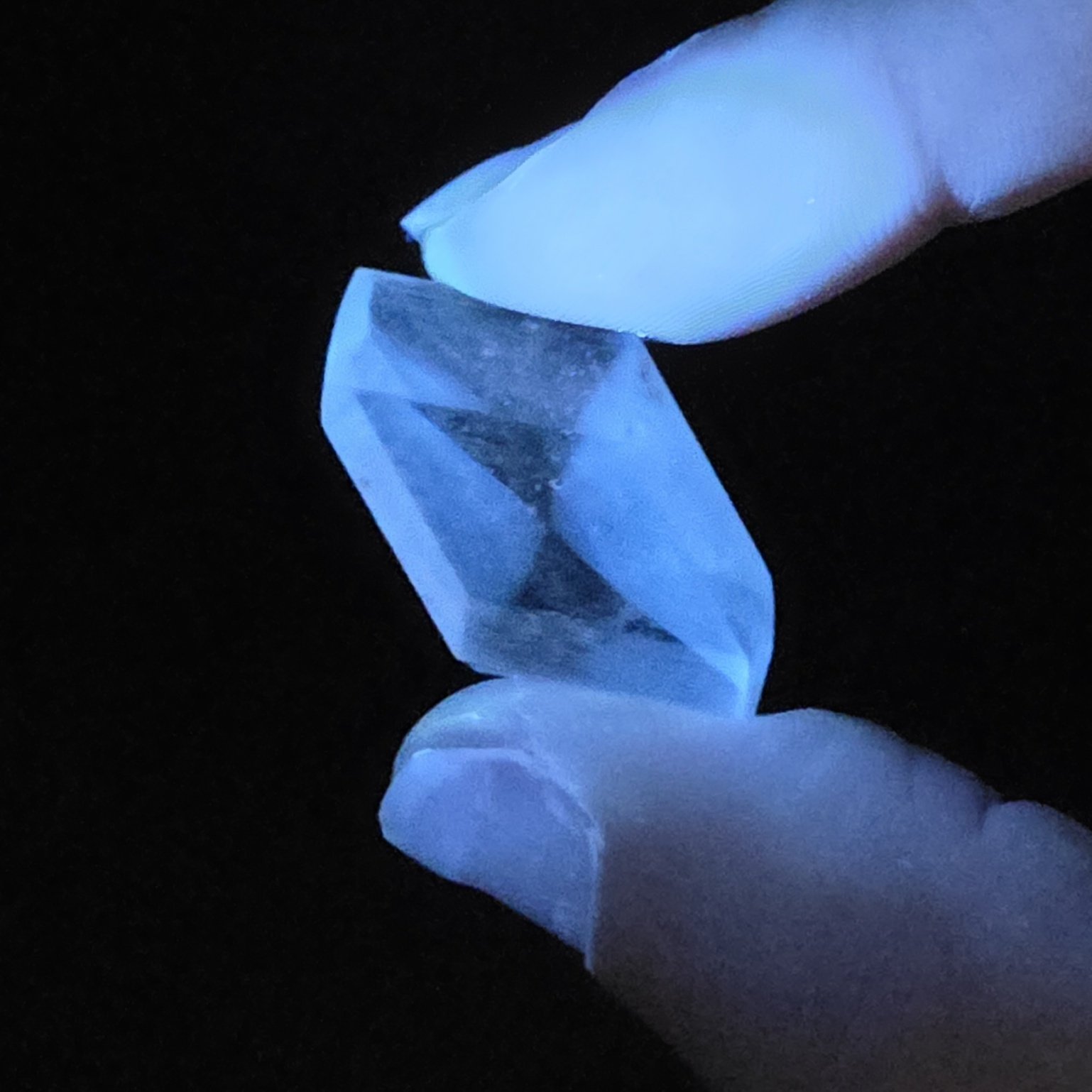 Selenite Rhombohedron | Willow Creek, Nanton, Alberta, Canada | Na2SeO3 | Phosphorescent Selenite Specimen - Image 3