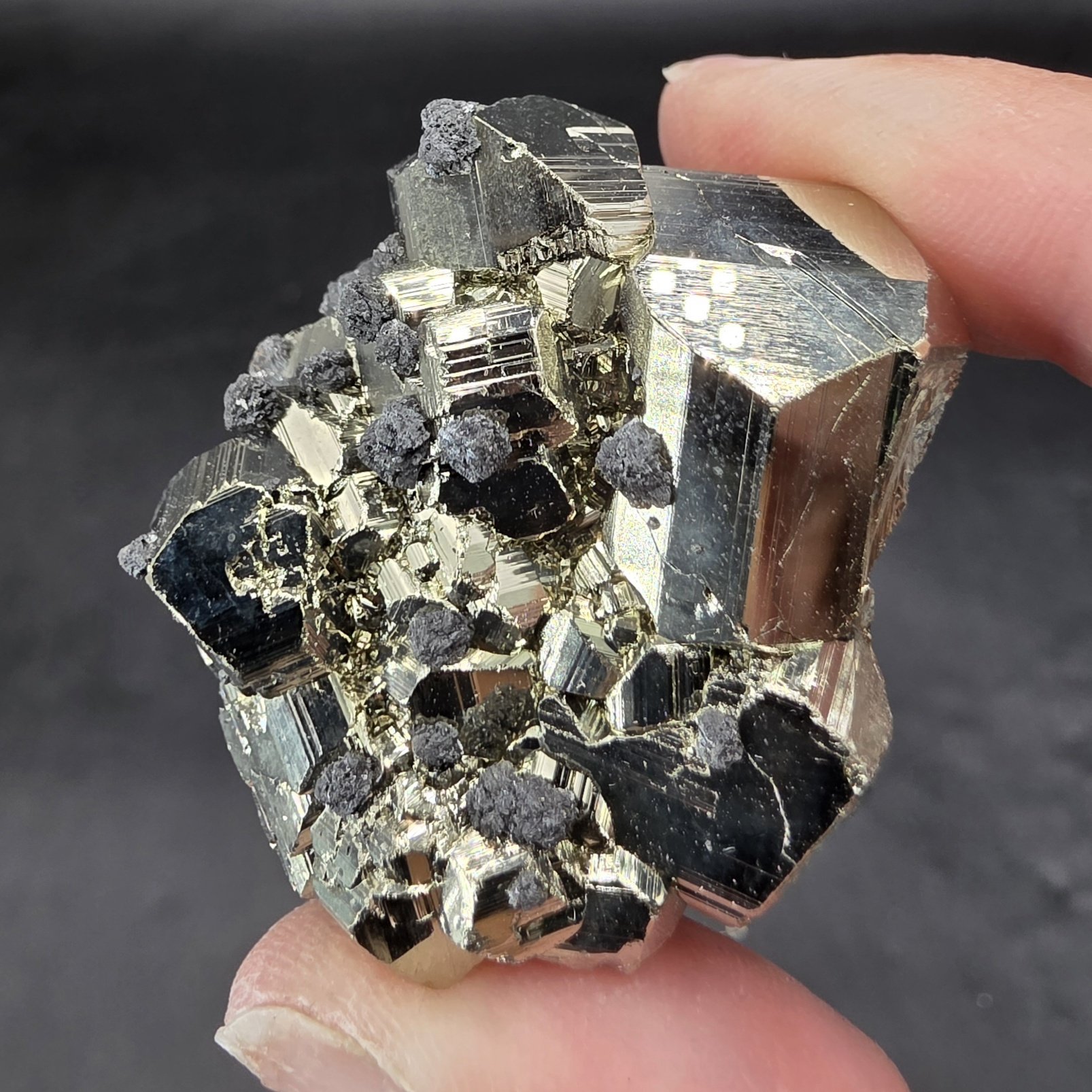 Pyrite | Peru | FeS2 | Dodecahedral & Octahedral Pyrite Specimens - Image 3