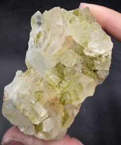 Alternative view of Epidote with Quartz | Turkey | Ca2(Fe,Al)Al2(SiO4)(Si2O7)O(OH) | Epidote Specimen