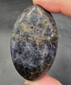 Alternative view of Iolite Palmstone | Tanzania | (Mg,Fe)2Al3(AlSi5O18) | Polished Iolite