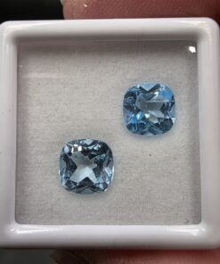 Blue Topaz Facet Set | Brazil | Al2SiO4(F,OH)2 | Faceted Blue Topaz