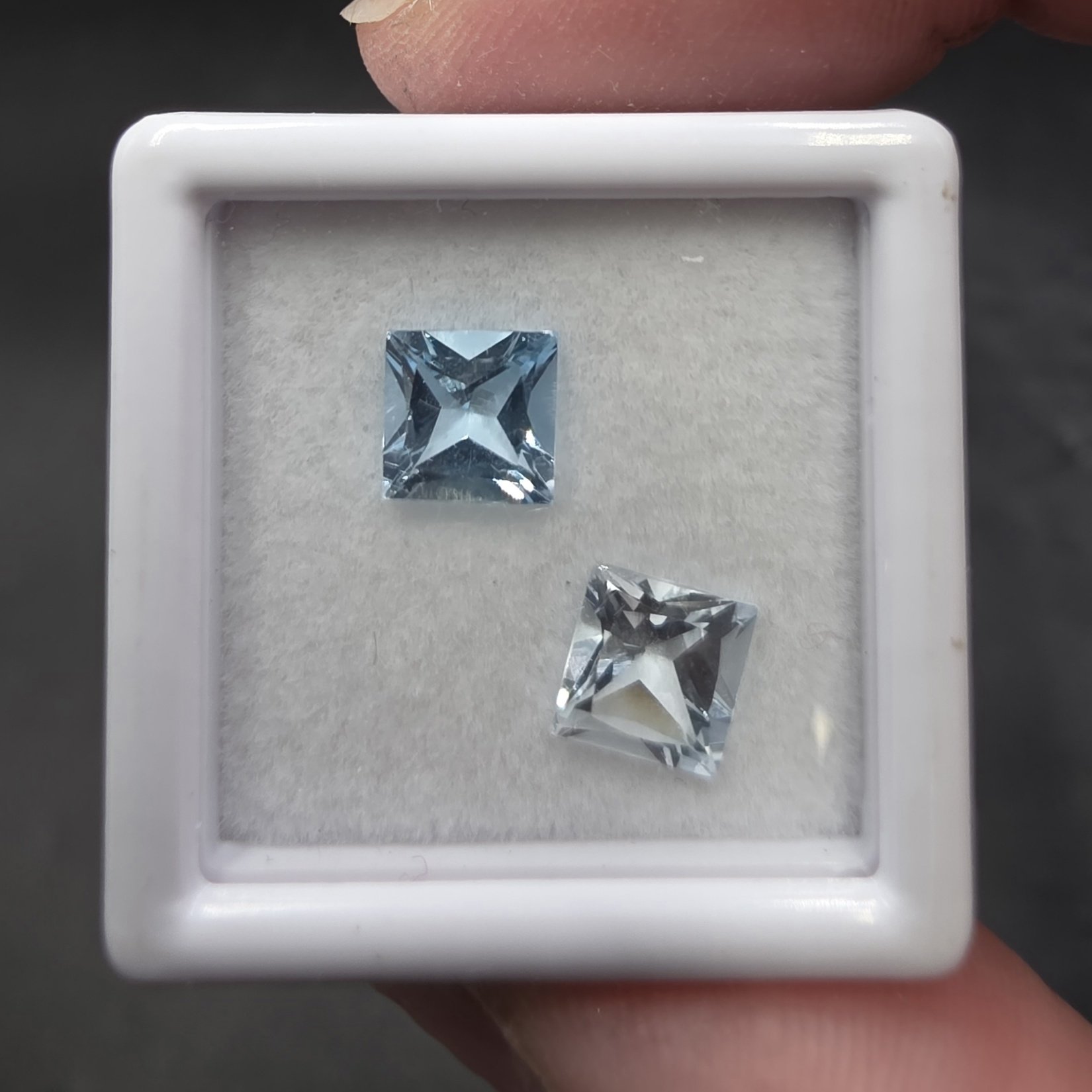 Blue Topaz Facet Set | Brazil | Al2SiO4(F,OH)2 | Faceted Blue Topaz - Image 2