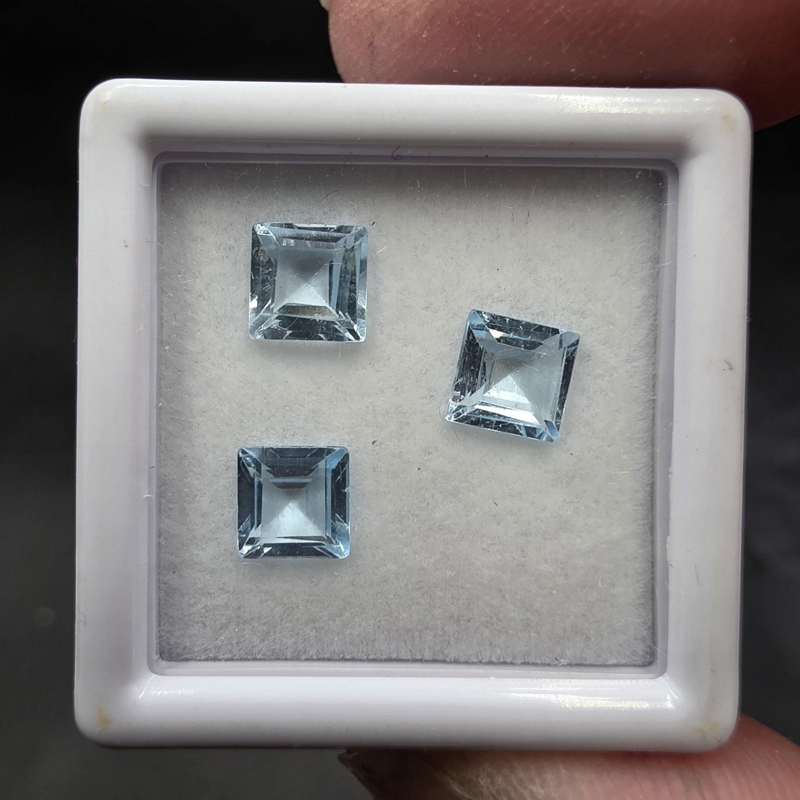 Blue Topaz Facet Set | Brazil | Al2SiO4(F,OH)2 | Faceted Blue Topaz - Image 3