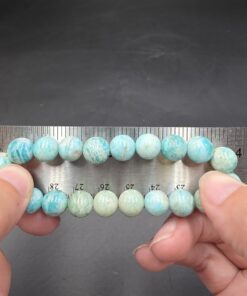 Amazonite Bracelet ~9mm Beads | Russia | KAlSi3O8 | Polished Amazonite - Image 5