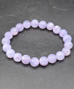 Lavender Moon Quartz Bracelet ~9mm Beads | Bahia, Brazil | SiO2 | Polished Lavender Moon Quartz - Image 4