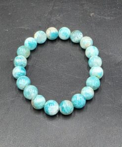 Alternative view of Amazonite Bracelet ~9mm Beads | Russia | KAlSi3O8 | Polished Amazonite