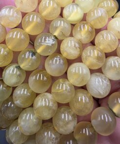 Yellow Fluorite Bracelet ~9mm Beads | China | CaF2 | Polished Yellow Fluorite