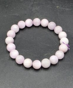 Kunzite Bracelet ~10mm Beads | Brazil | LiAlSi2O6 | Polished Kunzite Beads - Image 4
