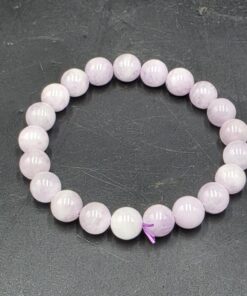 Kunzite Bracelet ~10mm Beads | Brazil | LiAlSi2O6 | Polished Kunzite Beads - Image 5