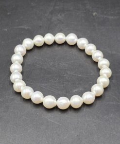 Freshwater Pearl Bracelet ~6mm Beads | China | CaCO3 + Organic Protein | Organic Material - Image 3