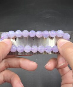 Lavender Moon Quartz Bracelet ~9mm Beads | Bahia, Brazil | SiO2 | Polished Lavender Moon Quartz - Image 5