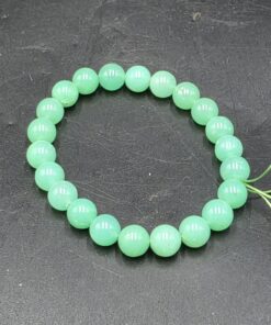Chrysoprase Bracelet  ~7mm Beads | India | SiO2 | Polished Chrysoprase - Image 3
