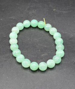 Chrysoprase Bracelet  ~7mm Beads | India | SiO2 | Polished Chrysoprase - Image 4