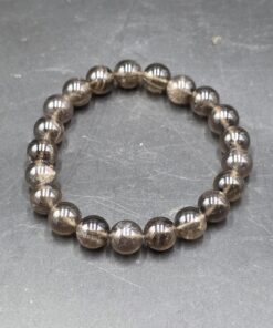 Smoky Quartz Bracelet ~9mm | Brazil | SiO2 | Polished Smoky Quartz - Image 3