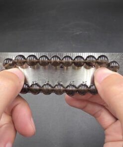 Smoky Quartz Bracelet ~9mm | Brazil | SiO2 | Polished Smoky Quartz - Image 5