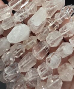 Morganite Bracelet | Pakistan | Be₃Al₂Si₆O₁₈ | Polished Beryl