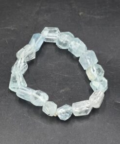 Alternative view of Aquamarine Bracelet | Pakistan | Be₃Al₂SiO₆ | Polished Aquamarine