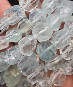 Aquamarine Bracelet | Pakistan | Be₃Al₂SiO₆ | Polished Aquamarine