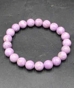 Alternative view of Phosphosiderite Bracelet ~9mm | India | FePO4 · 2H2O | Polished Phosphosiderite