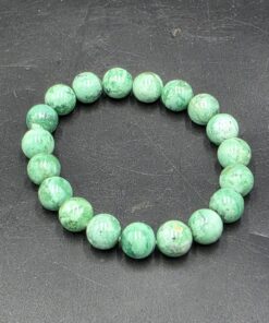 Variscite Bracelet ~7mm | Inner Mongolia | AlPO4 · 2H2O | Polished Variscite - Image 3