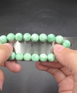 Variscite Bracelet ~7mm | Inner Mongolia | AlPO4 · 2H2O | Polished Variscite - Image 5