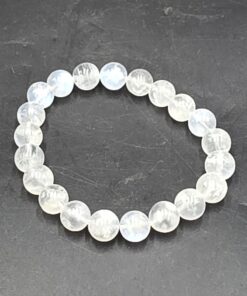 Alternative view of Moonstone Bracelet ~10mm Beads | India | KAlSi3O8 | Polished Moonstone