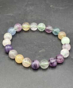 Rainbow Fluorite Bracelet ~10mm | China | CaF2 | Polished Rainbow Fluorite - Image 4