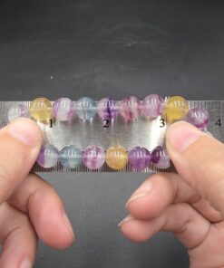 Alternative view of Rainbow Fluorite Bracelet ~10mm | China | CaF2 | Polished Rainbow Fluorite