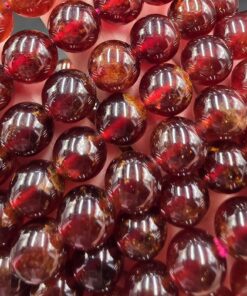 Hessonite Garnet Bracelet ~10mm | China | X3Z2(SiO4)3 | Polished Garnet
