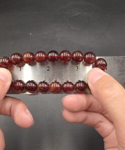 Hessonite Garnet Bracelet ~10mm | China | X3Z2(SiO4)3 | Polished Garnet - Image 5