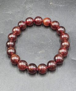Hessonite Garnet Bracelet ~10mm | China | X3Z2(SiO4)3 | Polished Garnet - Image 4