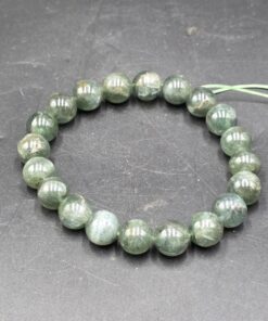Green Apatite Bracelet ~9mm Beads | Madagascar | Ca5(PO4)3(OH,F,Cl) | Polished Green Apatite - Image 3