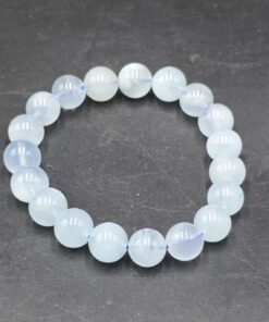 Aquamarine Bracelet ~10mm | Brazil | Be₃Al₂SiO₆ | Polished Aquamarine - Image 5