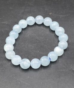 Aquamarine Bracelet ~10mm | Brazil | Be₃Al₂SiO₆ | Polished Aquamarine - Image 4