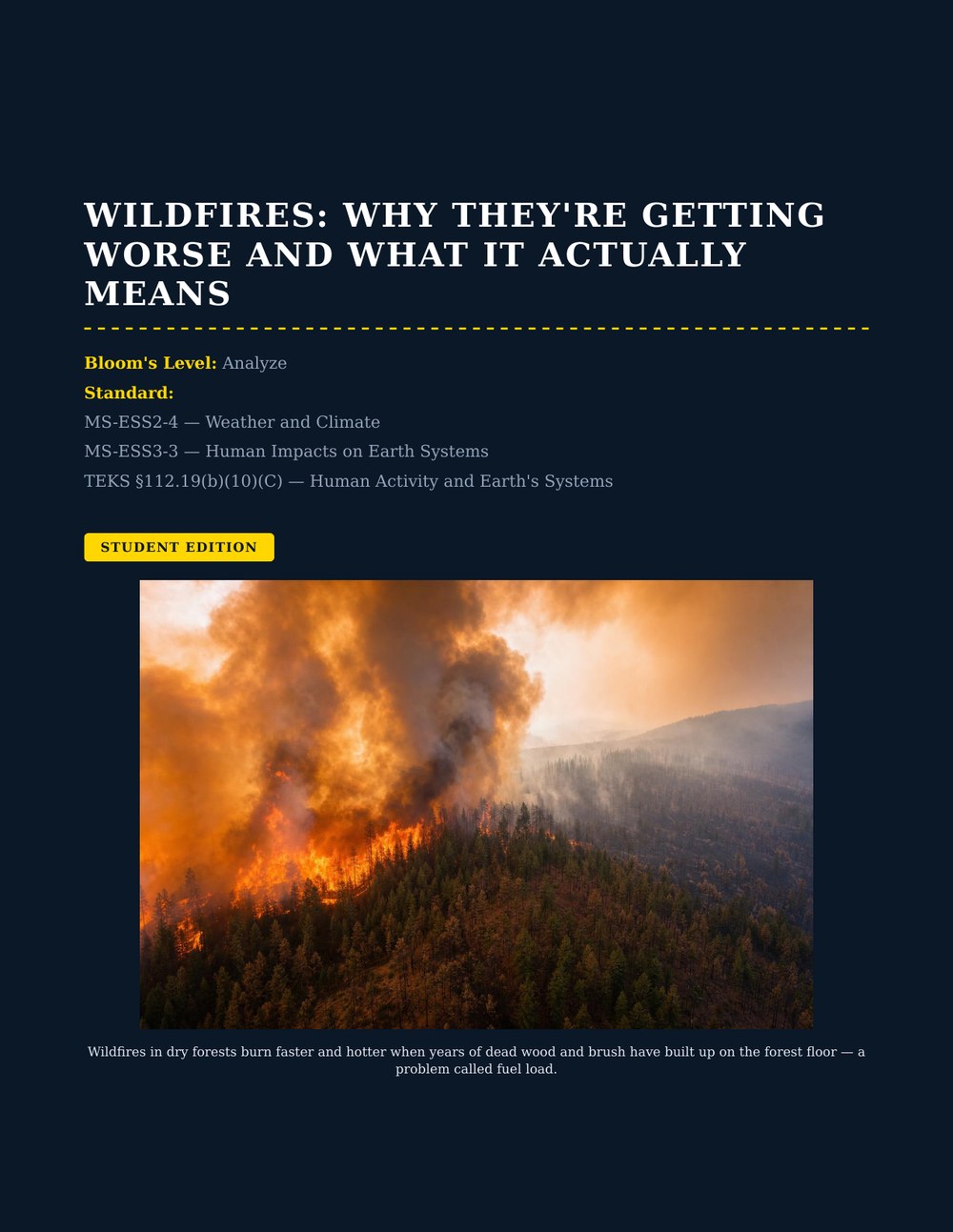 Wildfires: Why They’re Getting Worse and What It Actually Means