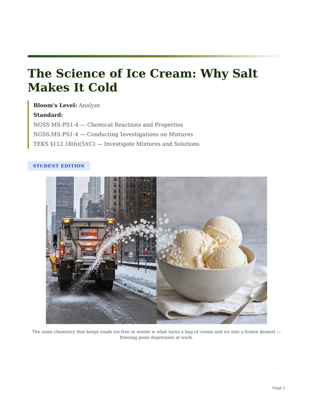 The Science of Ice Cream: Why Salt Makes It Cold
