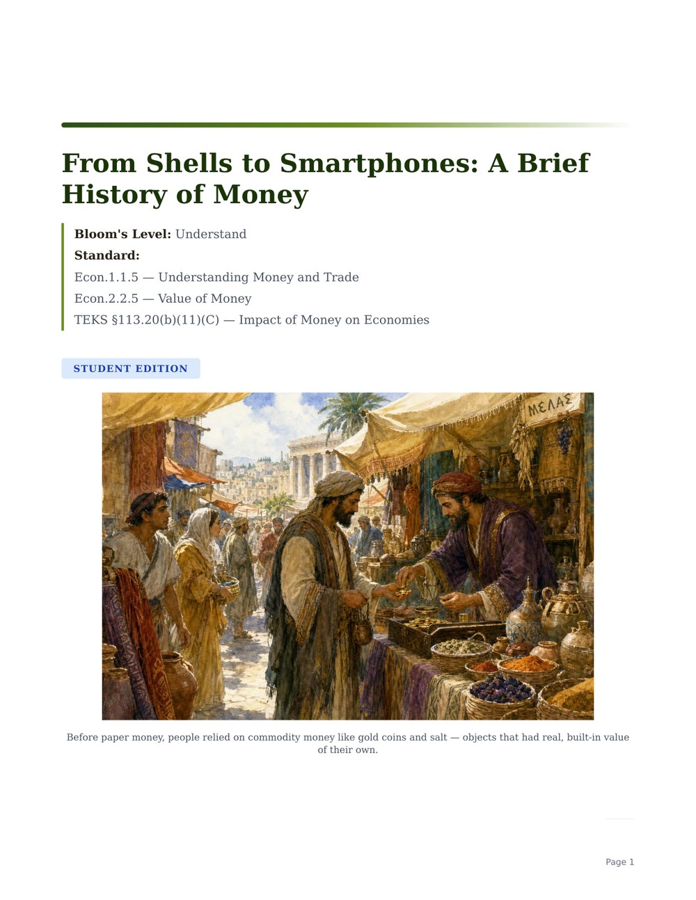 From Shells to Smartphones: A Brief History of Money