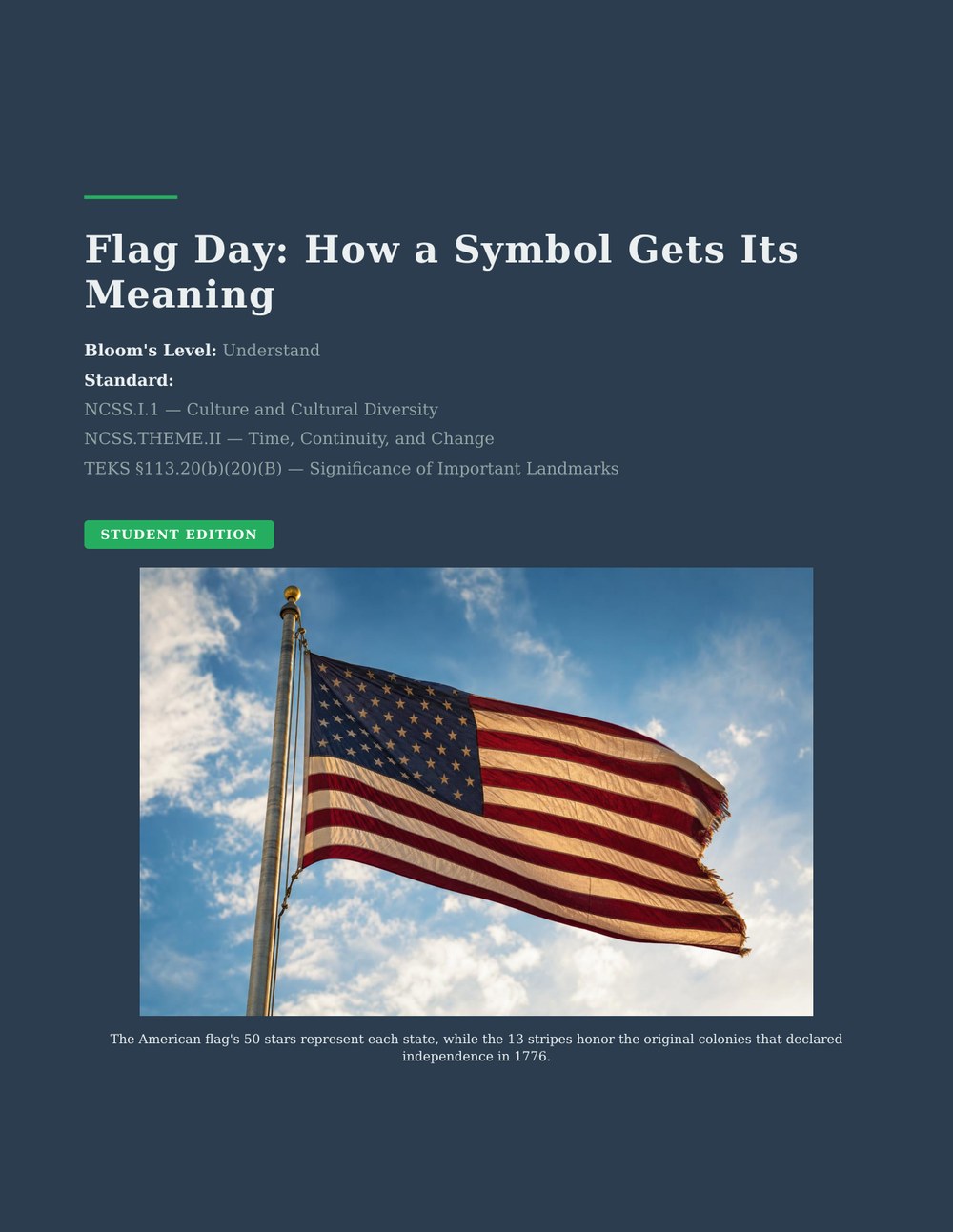 Flag Day: How a Symbol Gets Its Meaning