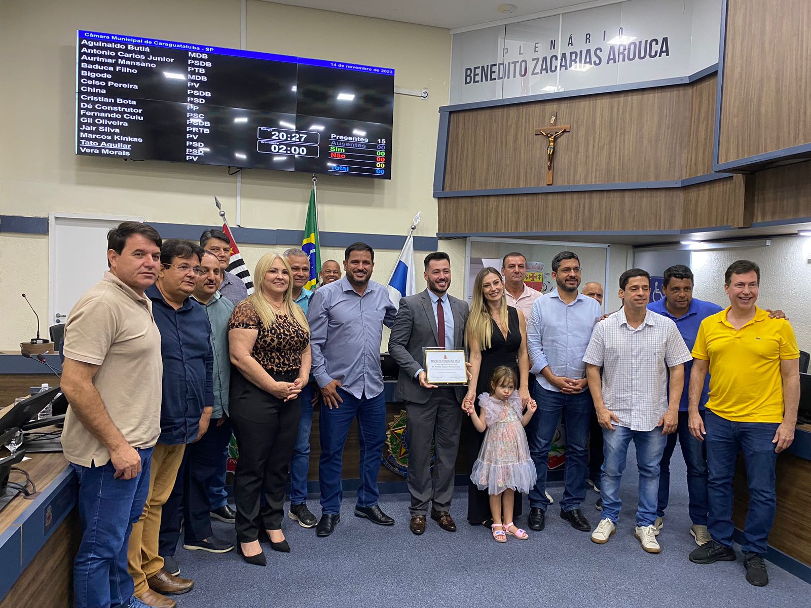 Câmara Municipal aprova moção de congratulação ao delegado Rodolfo Augusto Pereira César