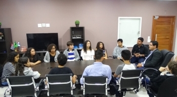 Jovens Vereadores visitam Prefeito