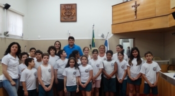 Estudantes do Colégio Imperatrice visitam a Câmara