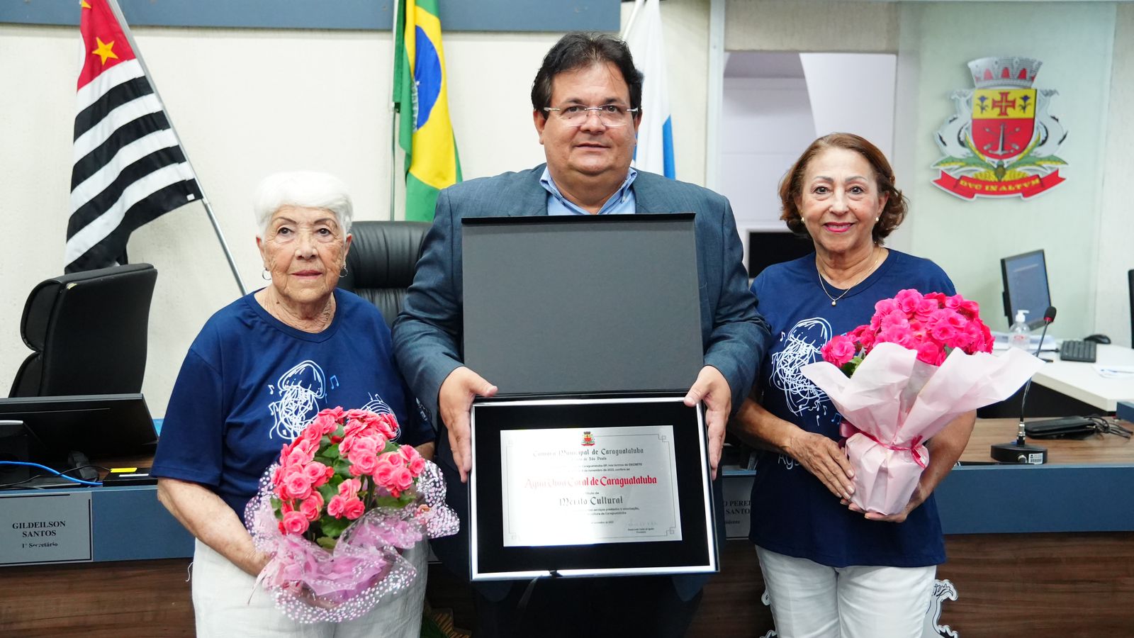 Água Viva Coral recebe honraria de Mérito Cultural da Câmara Municipal