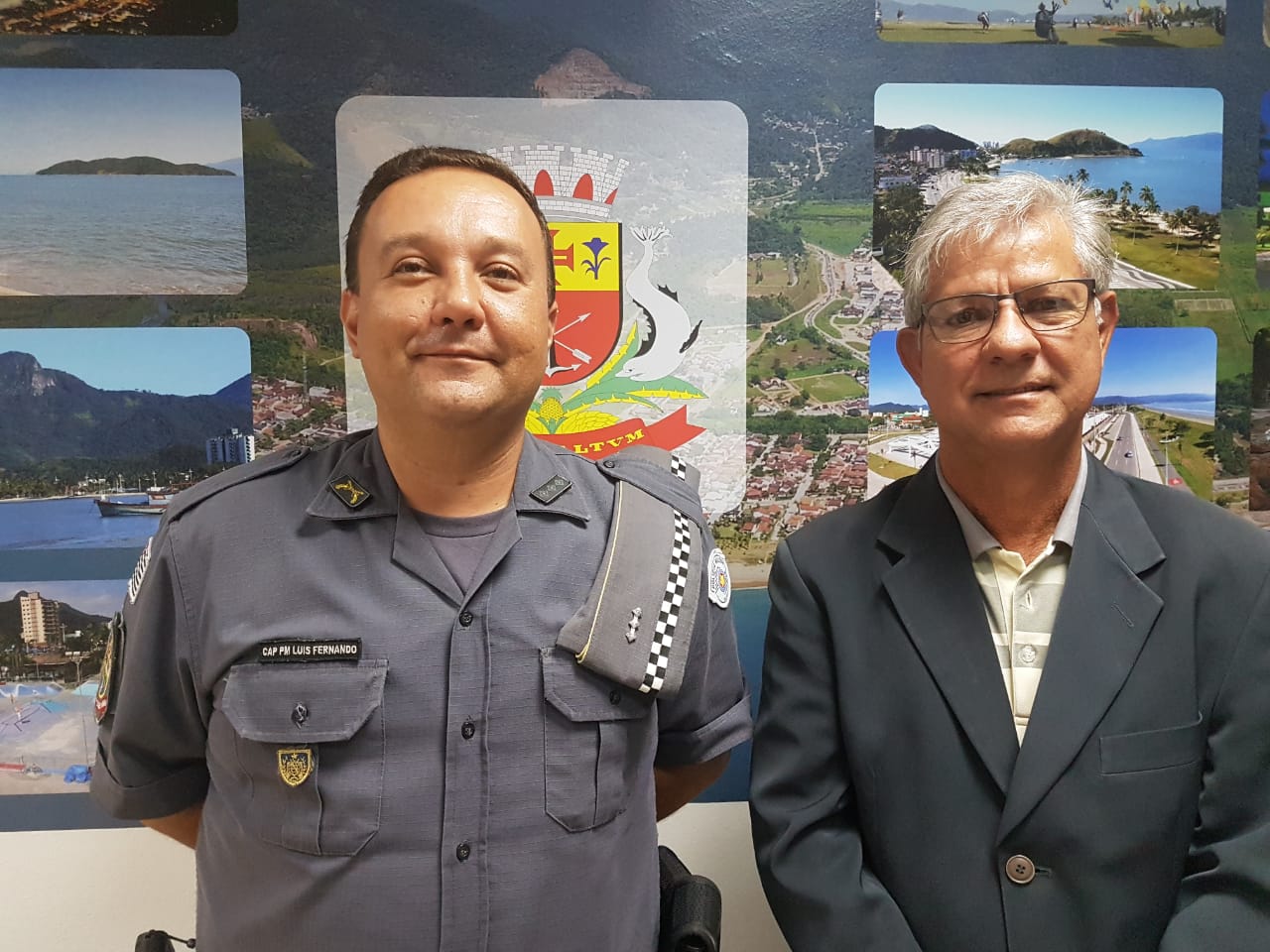 Presidente da Câmara recebe comandante da Polícia Militar