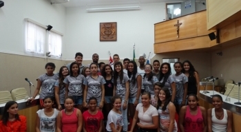 Estudantes visitam a Câmara Municipal