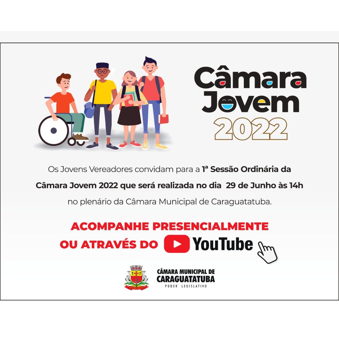 Câmara Jovem: 1ª Sessão Ordinária do ano acontece na quarta-feira(29)