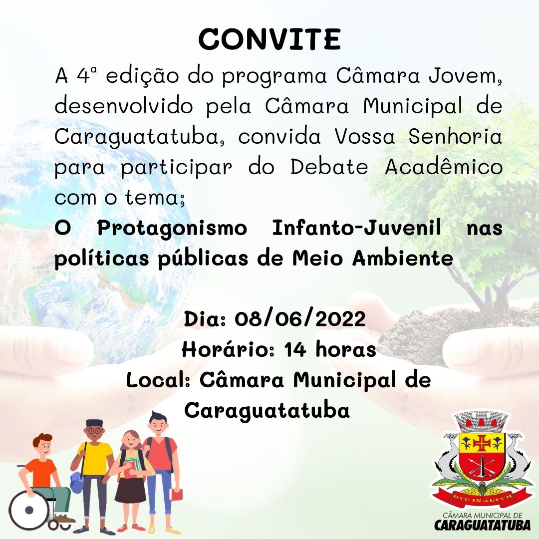Programa Câmara Jovem promove debate acadêmico na Semana do Meio Ambiente