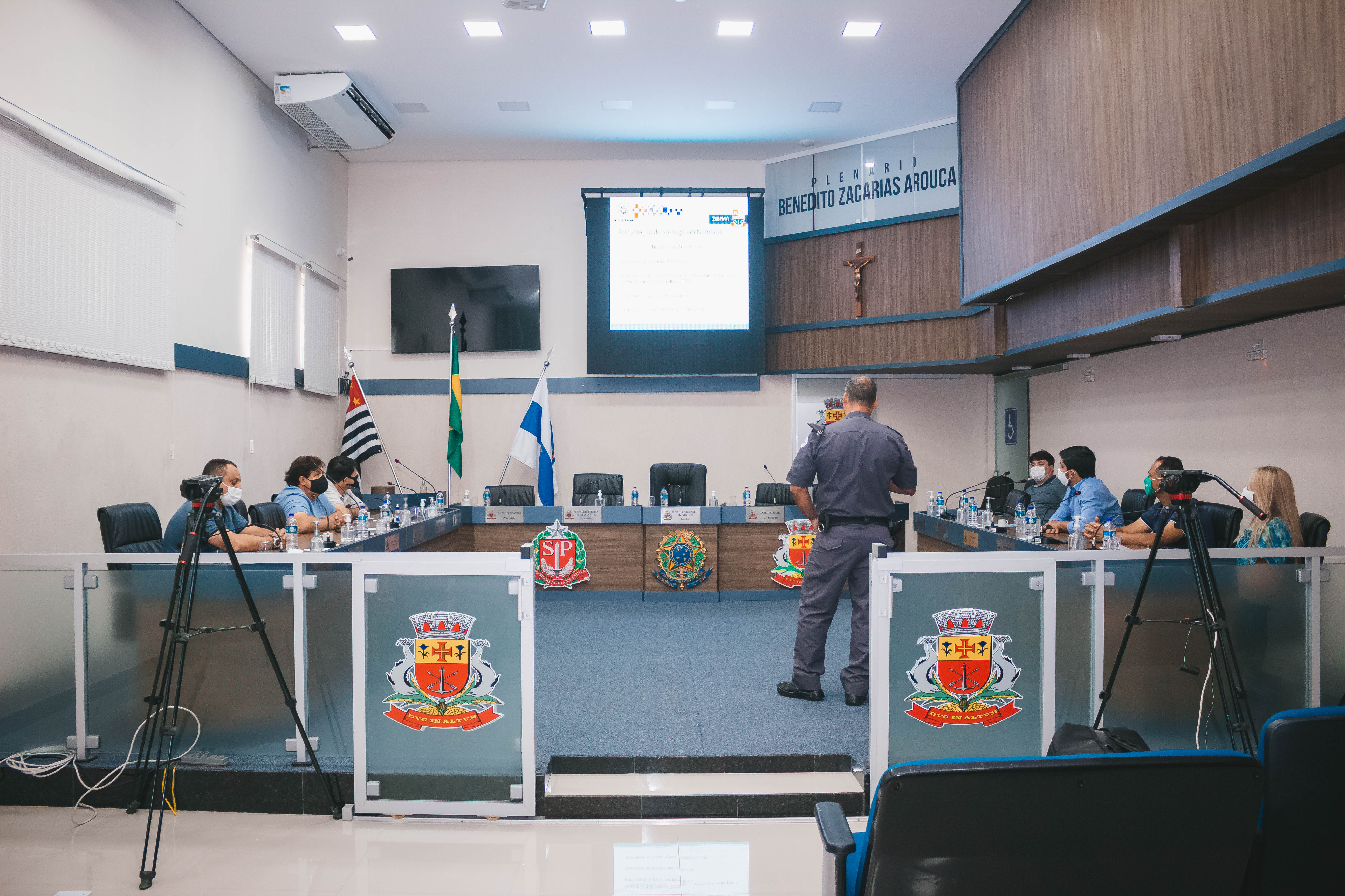 Vereadores participam de reunião com comando da Polícia Militar