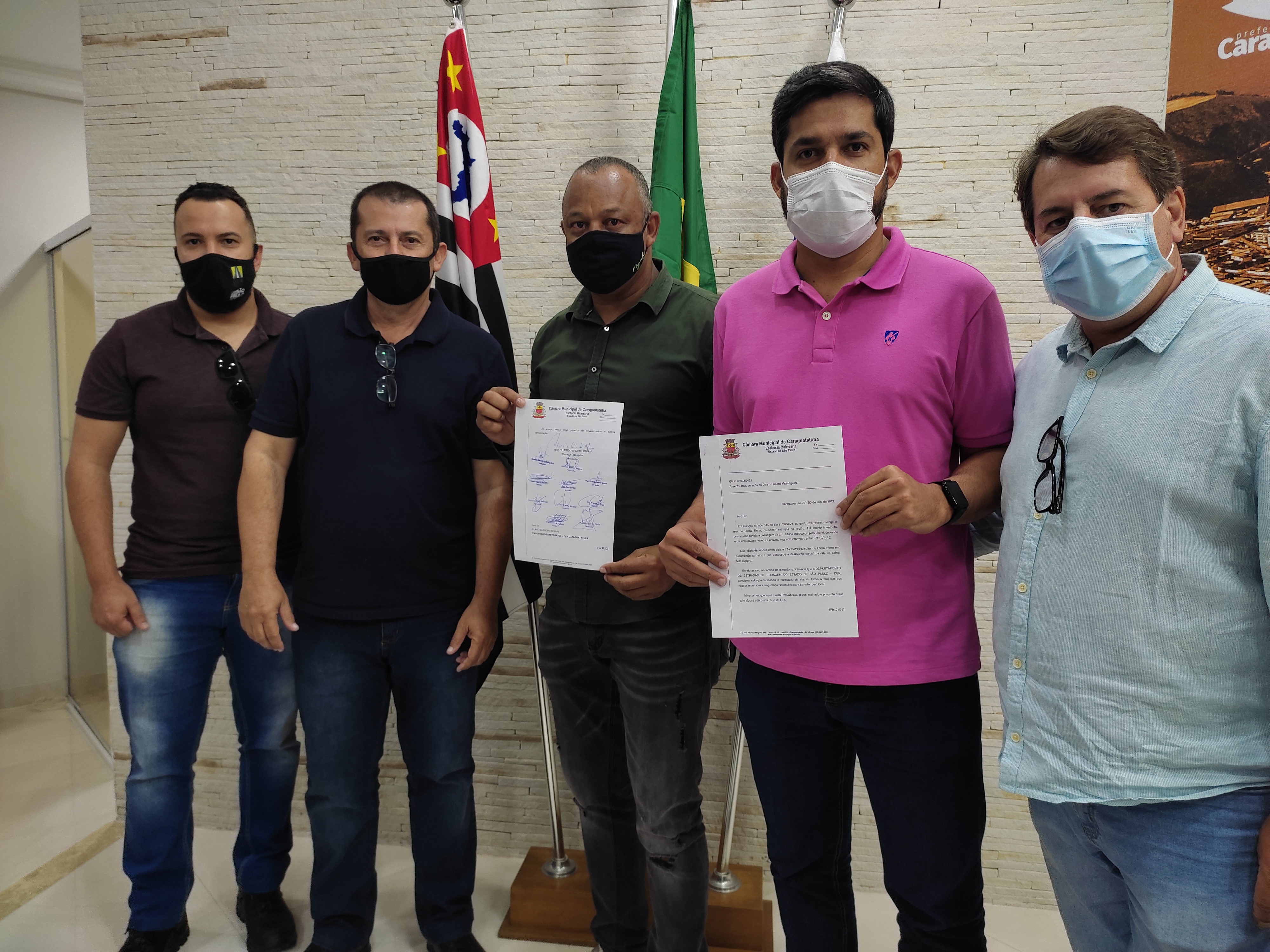 Câmara entrega ofício ao DER cobrando melhorias na orla do Massaguaçu